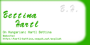 bettina hartl business card